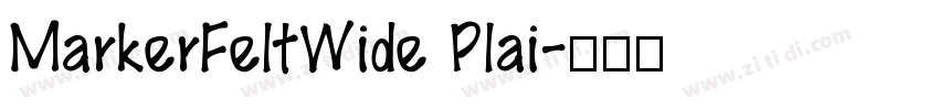 MarkerFeltWide Plai字体转换